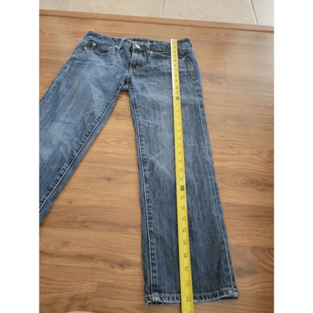 American Eagle Boy Fit Boyfriend Fit Jeans Medium Wash Size 2 Regular - Picture 7 of 8